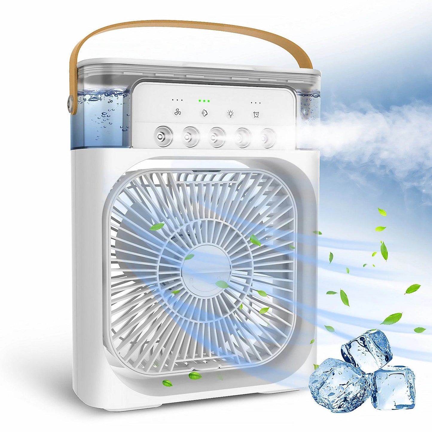 3-in-1 Portable Mini Air Cooler Fan with Humidifier