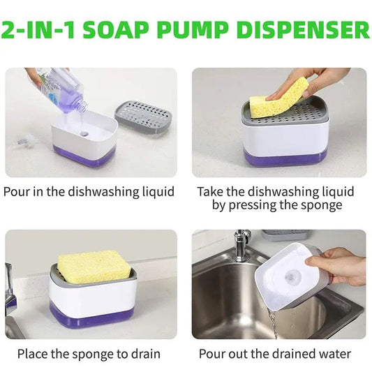 2 In 1 Caddy Soap Dispenser