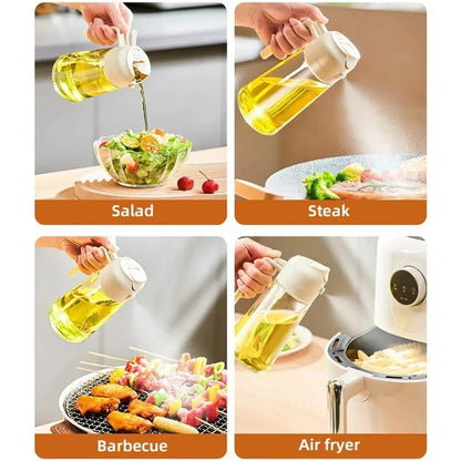 2-in-1 Glass Oil Spray Dispenser
