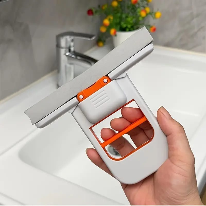 Foldable Mini Desktop Mop – Portable Self-Squeezing Sponge Mop for Kitchen, Bathroom & Car Cleaning