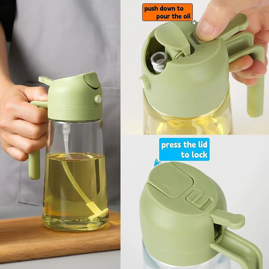 2-in-1 Glass Oil Spray Dispenser