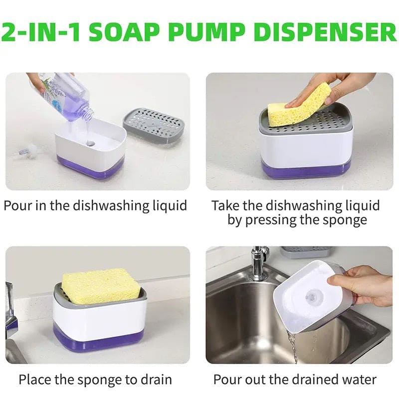 2 In 1 Caddy Soap Dispenser