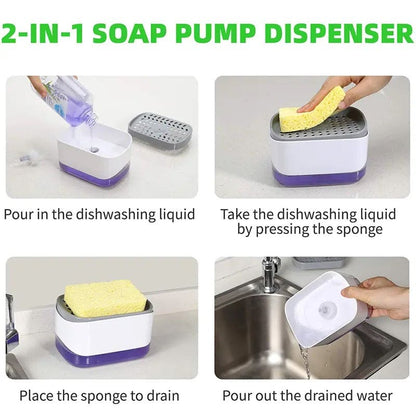 2 In 1 Caddy Soap Dispenser