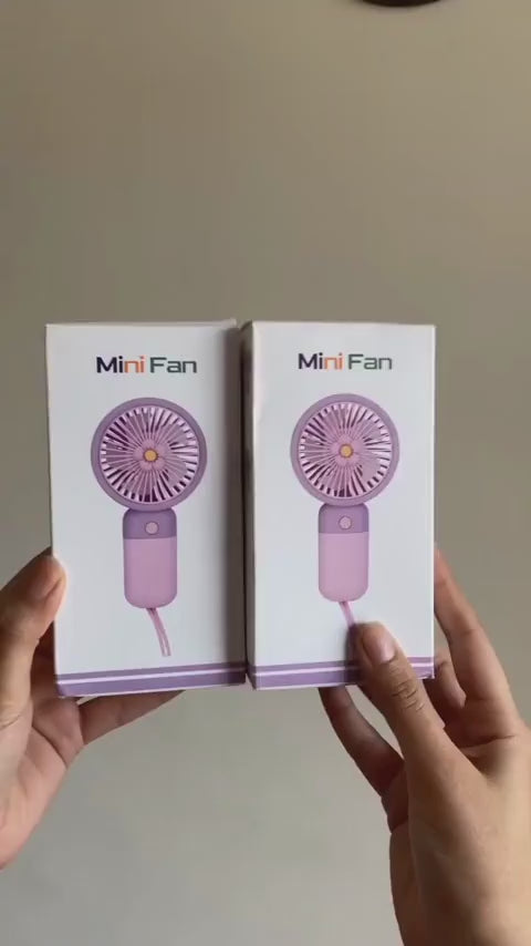 Mini Floral Handheld Fan